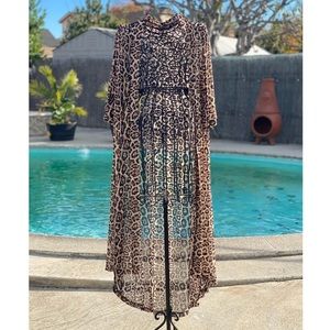Cheetah Print Shawl Cardigan